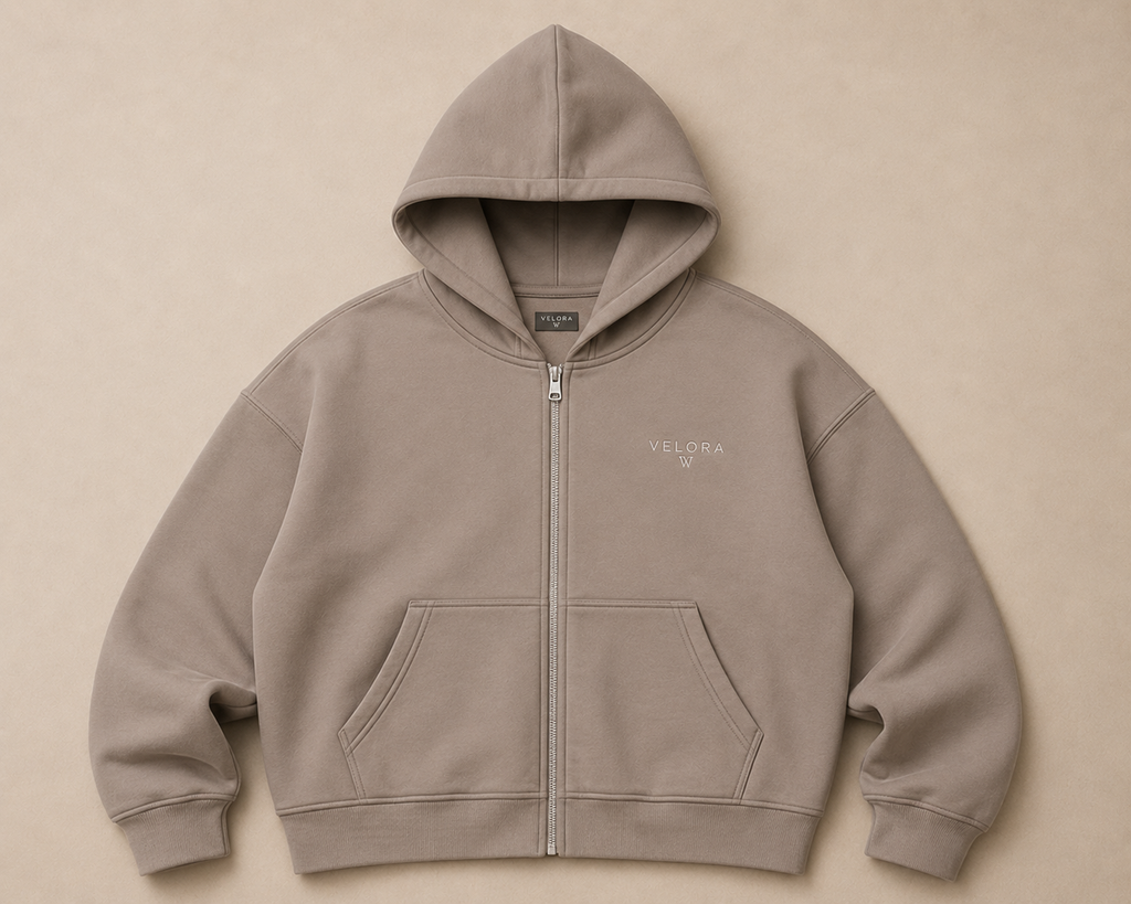 VELORA Zip Hoodie