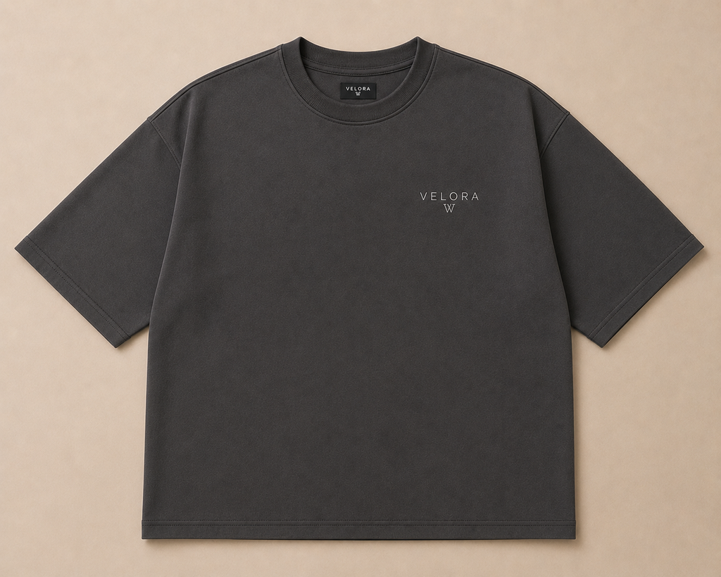VELORA Drop-Shoulder Tee