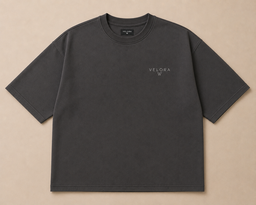 VELORA Drop-Shoulder Tee